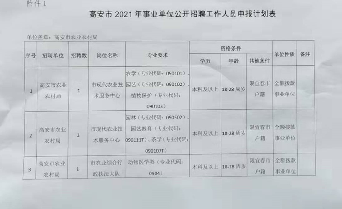 高安人才网最新招聘信息汇总